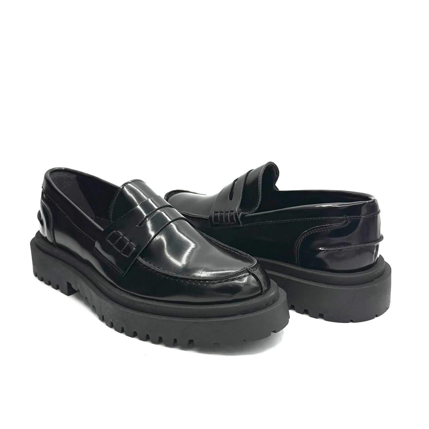 Mocassino College Truck SemiLucido Nero