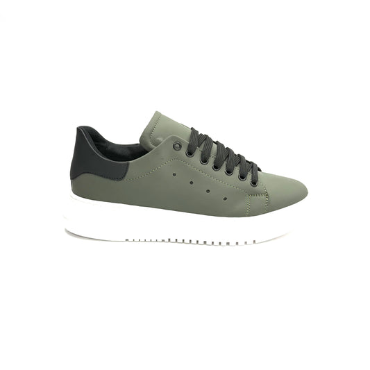 Sneakers Army Gommato Verde/Nero