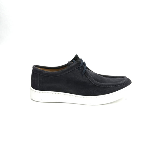 Ingegnere in Pelle Scamosciata Blu Marino
