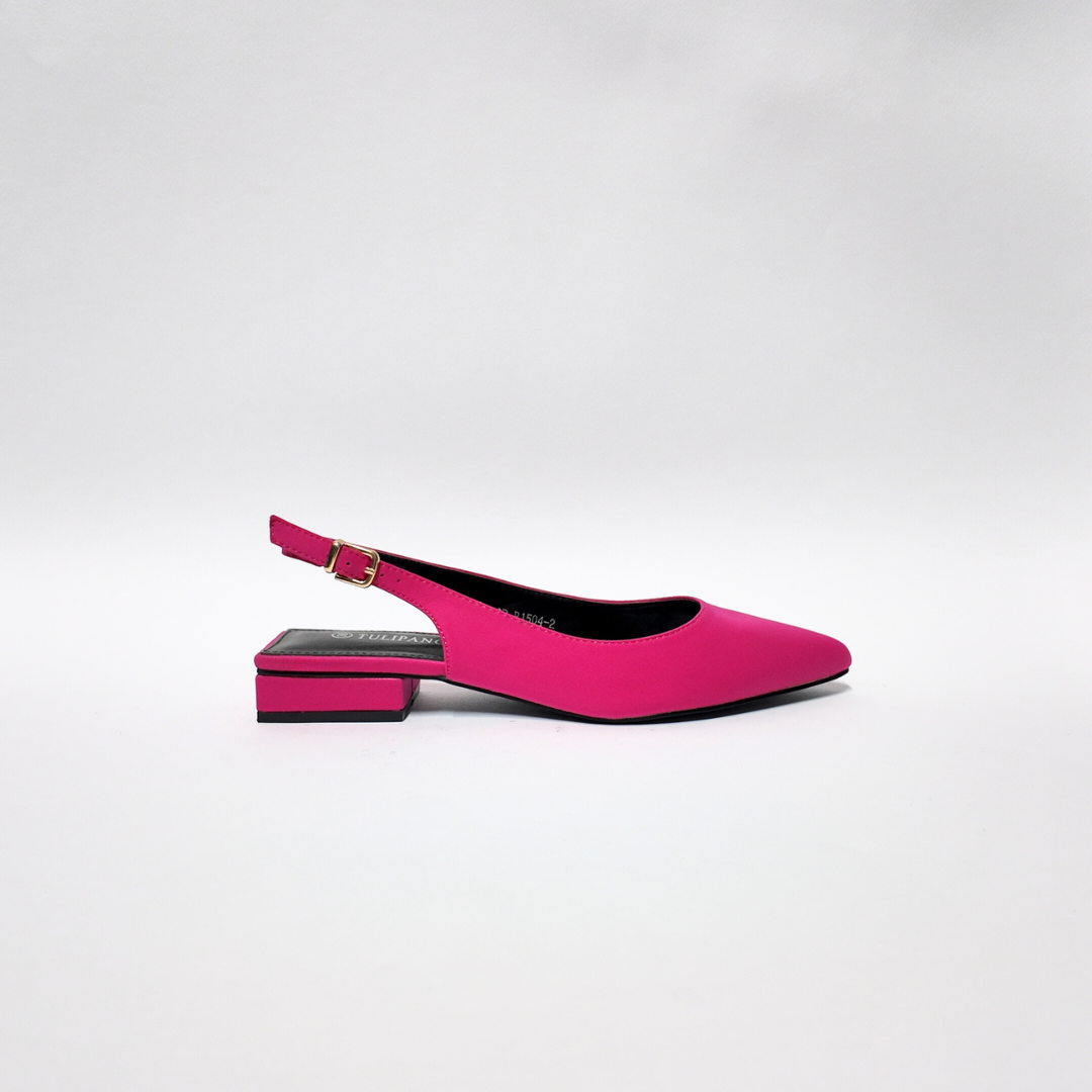 Slingback Raso Fucsia