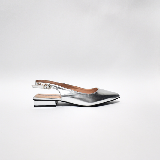 Slingback Argento