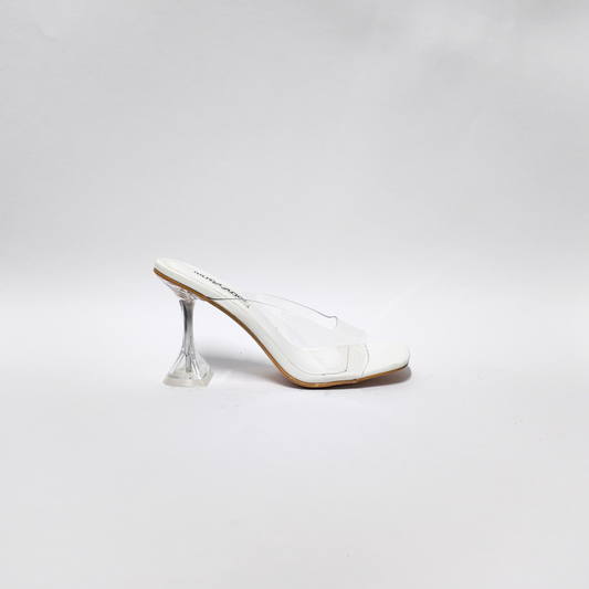 Mules Trasparente Bianco