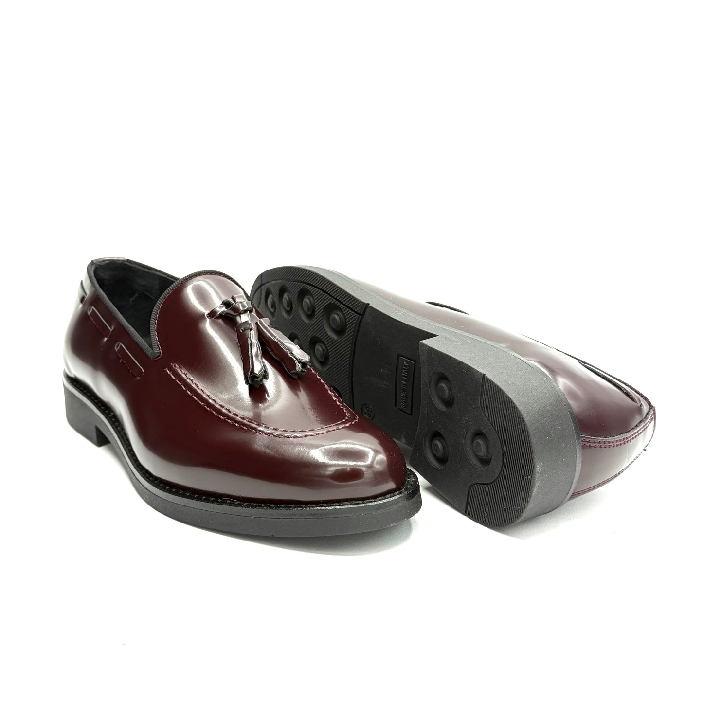 Mocassino Nappine SemiLucido Bordeaux