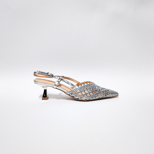 Slingback Rete Silver
