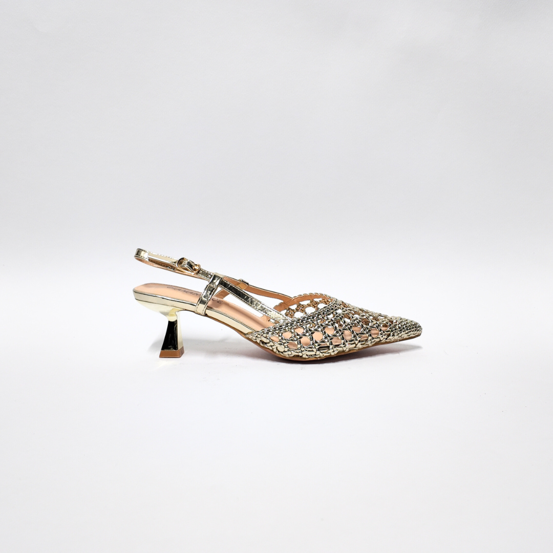 Slingback Rete Oro