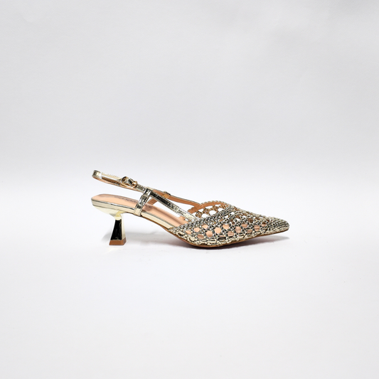 Slingback Rete Oro