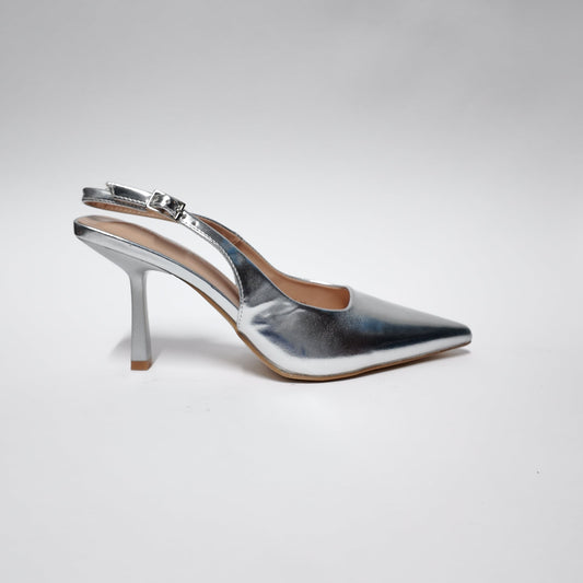 Slingback Argento